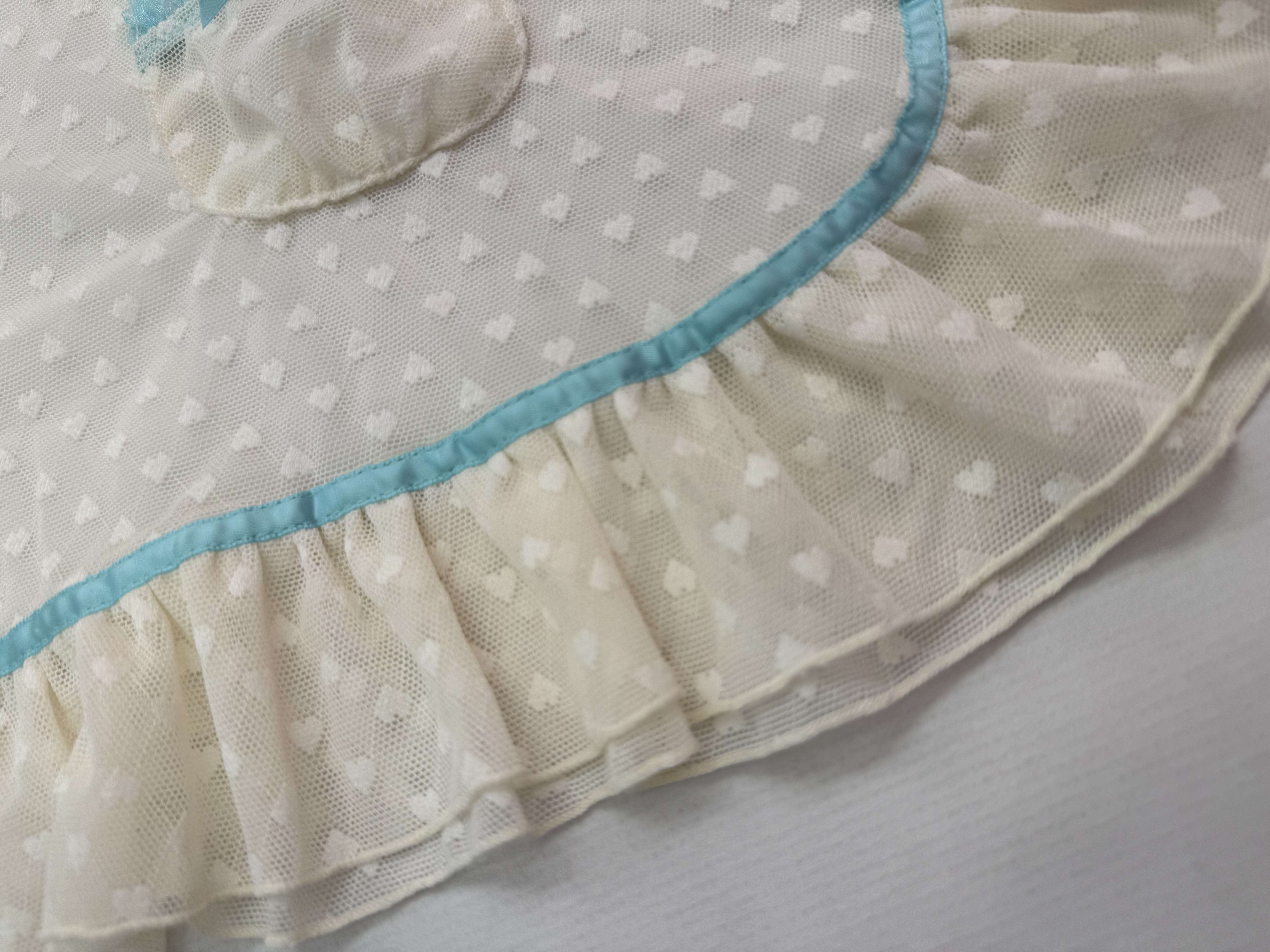 Babydoll Corazones Crema