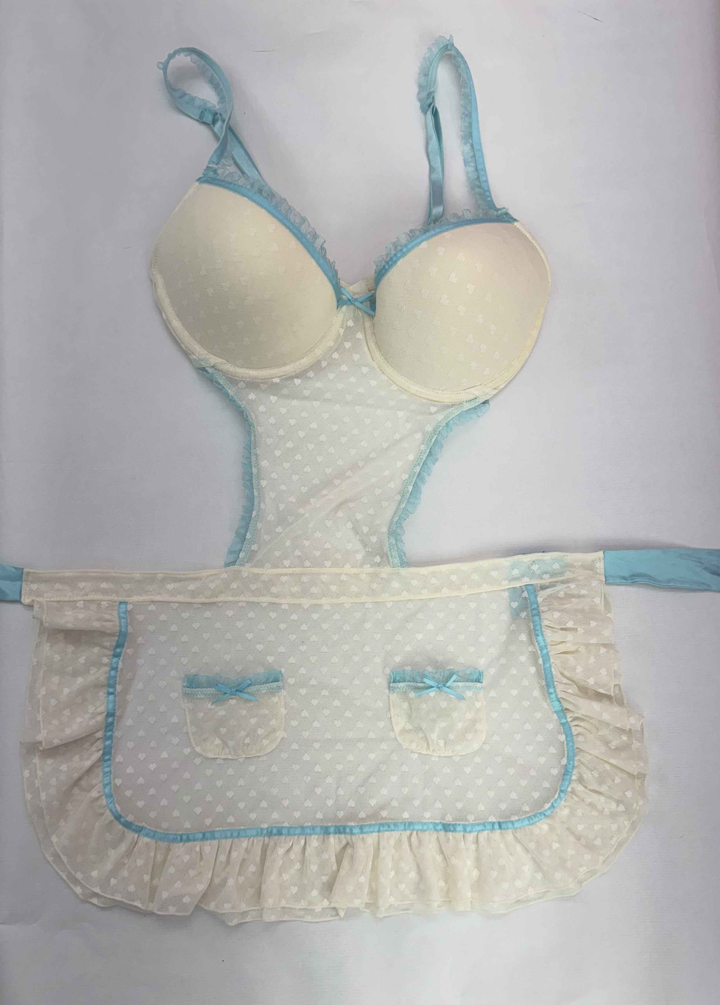 Detalle encaje Babydoll Azul