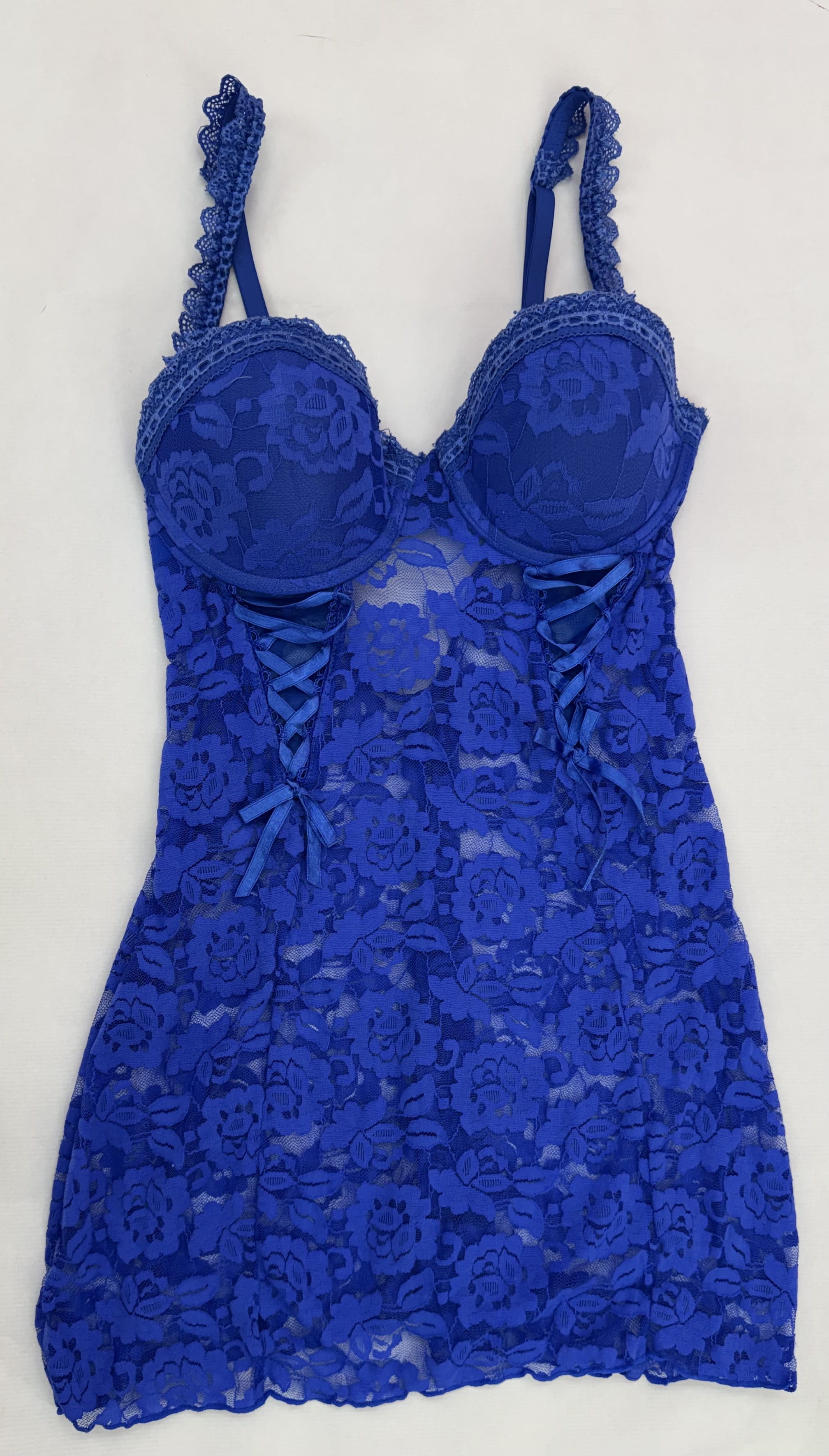 Babydoll Navy con Adornos Dorados